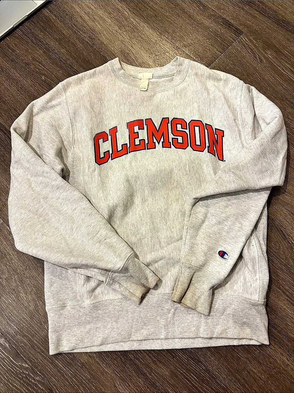 Champion Clemson Tigers Crewneck Sweatshirt Gray